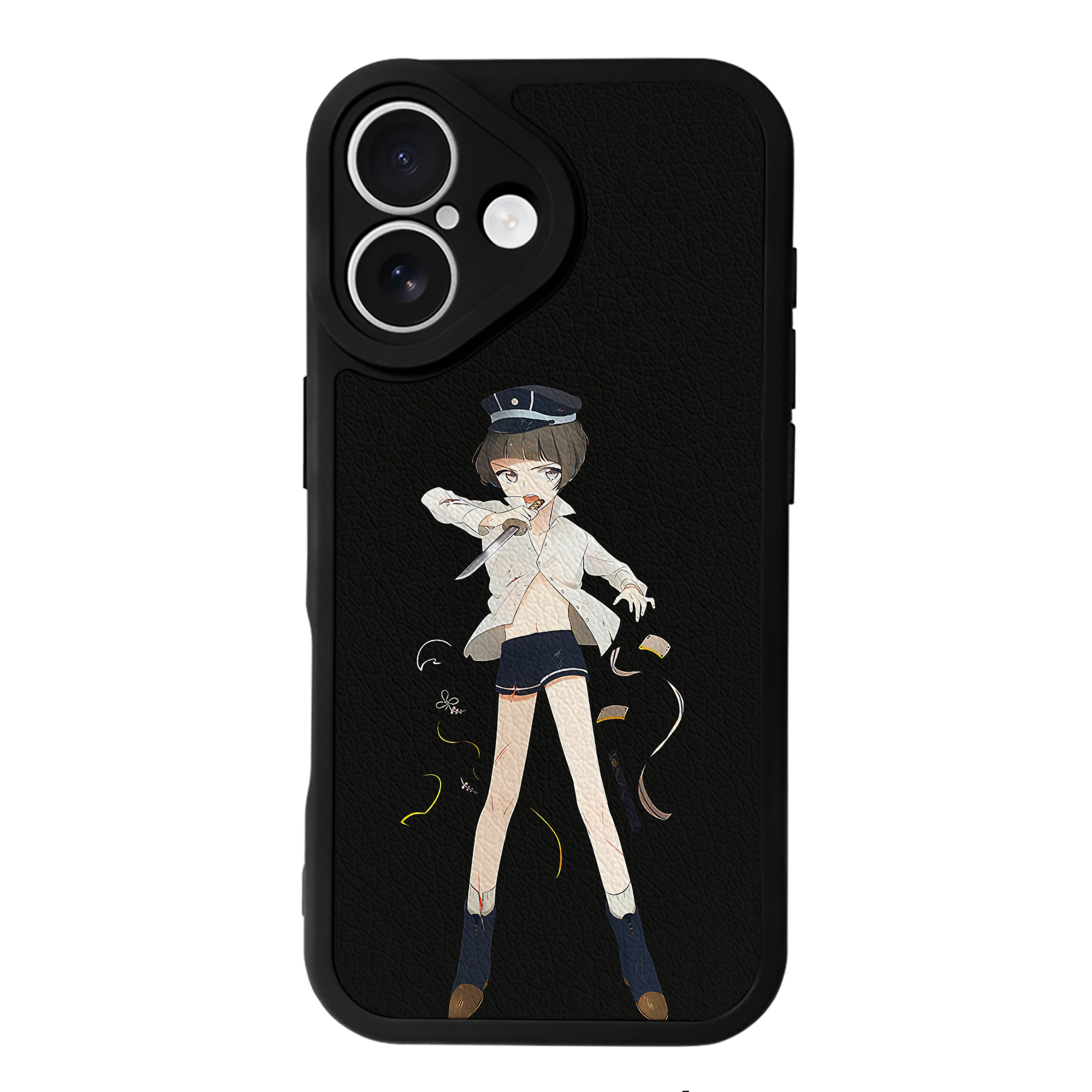 （画像用） 刀剣乱舞 Touken Ranbu 【iPhone 16シリーズ対応】シリコンスマホケース（レザー調） 材質：シリコン